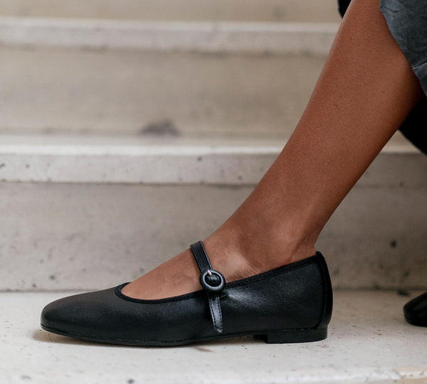 Boheme Mary Jane Black Leather