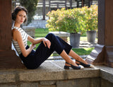 Berta Sutil Navy with Nude Tip