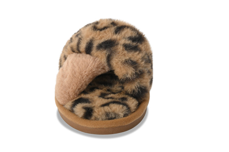 Women's Fiona Brown Leopard Slippers
