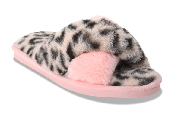 Women's Fiona Pink Leopard Slippers
