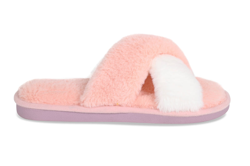Women's Faith Pink/White Slippers