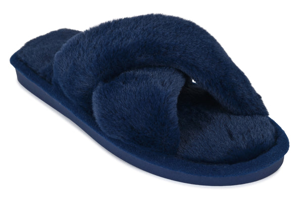 Women's Fiona Navy Slippers