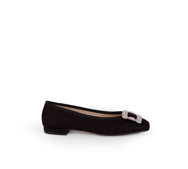 Tiara Black Square Toe
