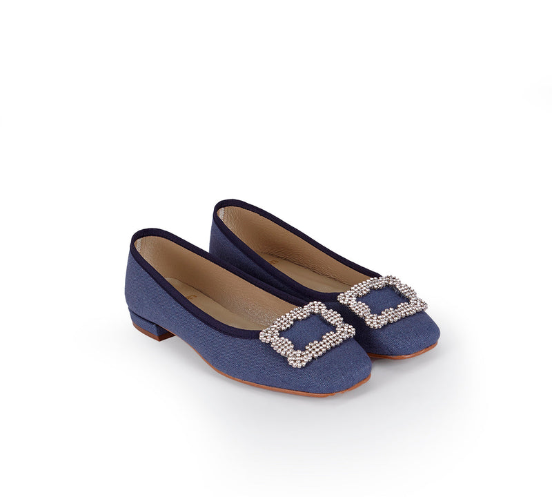 Tiara Blue Square Toe