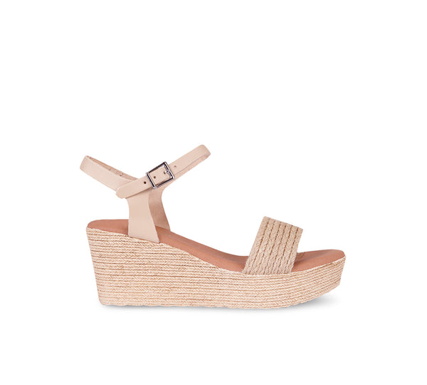 Natural Raffia Wedge
