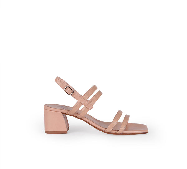 Nicole Nude Heel Sandal