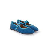 Bergamo Mary Jane in Mediterranean Blue Velvet