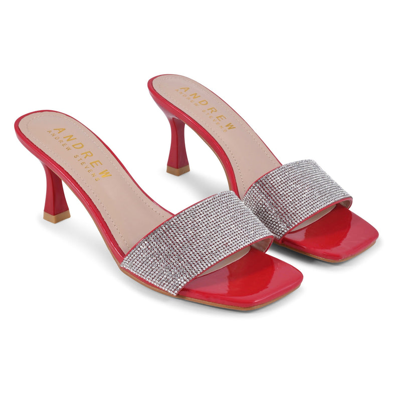 Women's Sandal Nina Black Red