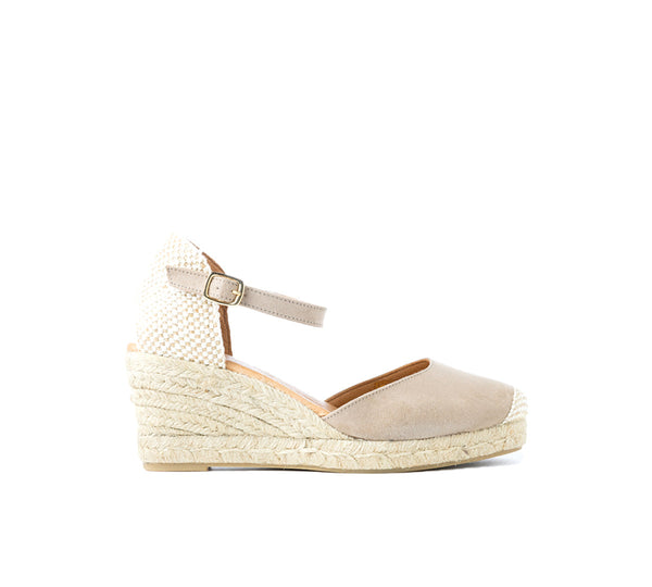 Jimena Taupe Medium Wedge Strap